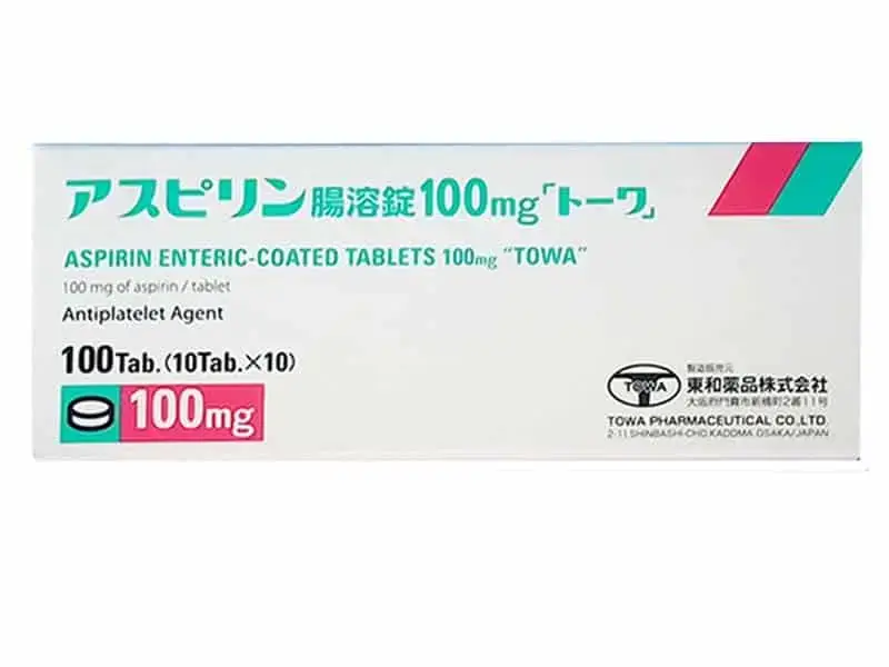 日本东和制药 阿司匹林 Aspirin 高血压高血脂 止痛 心绞痛 川崎症 アスピリン腸溶錠100mg 100片