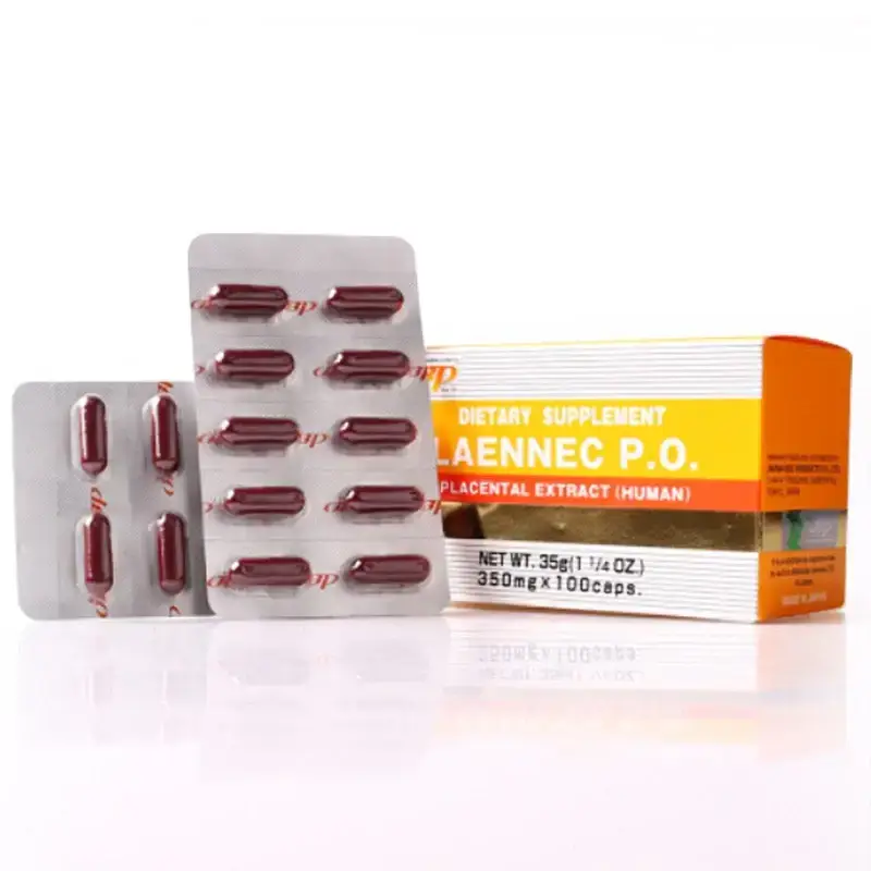 日本JBP人胎素黄金升级版胶囊 补血 抗衰老 护肝 JBP LAENNEC P.O胶囊100粒一盒